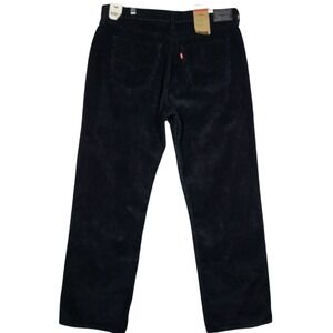 Levis Low Pro Corduroy Pants Mens 29x30 Black Straight Leg Jeans NWT